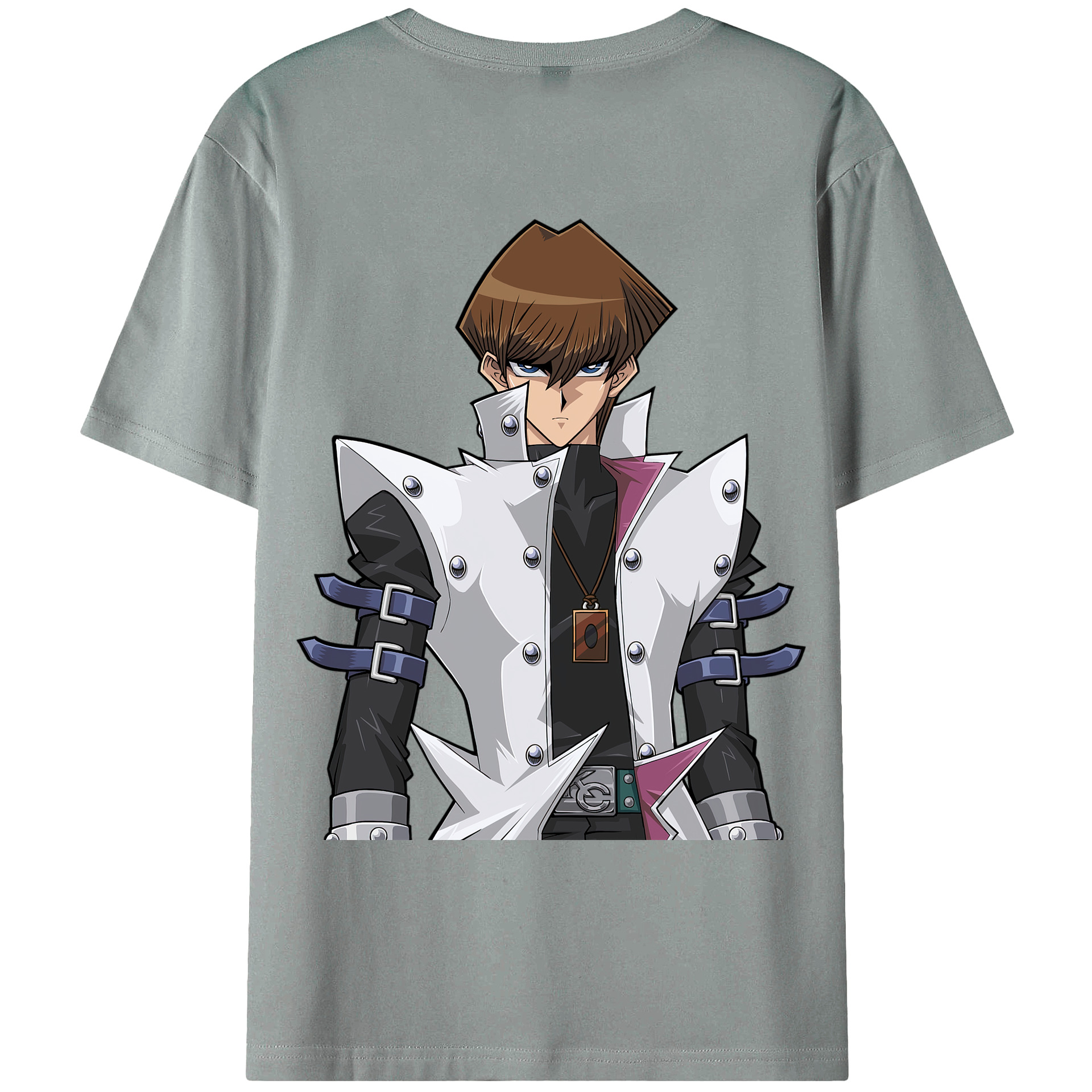 （画像用） 遊☆戯☆王 Yu-Gi-Oh! 綿100％ メンズ半袖Tシャツ（バックプリント） 通気性